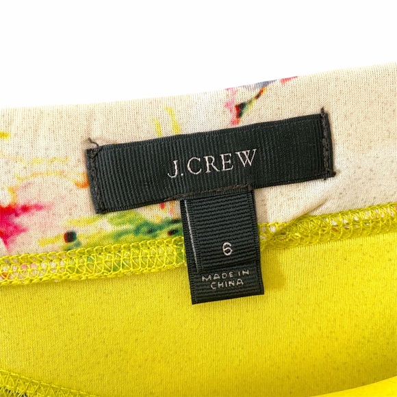 J Crew Floral Cove Neoprene Skirt SZ 6 - Picture 7 of 9